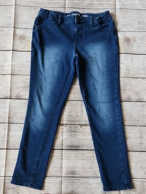 Cat & Jack Girls Dark Blue Kids Skinny Jegging Jeans L 10/12 plus
